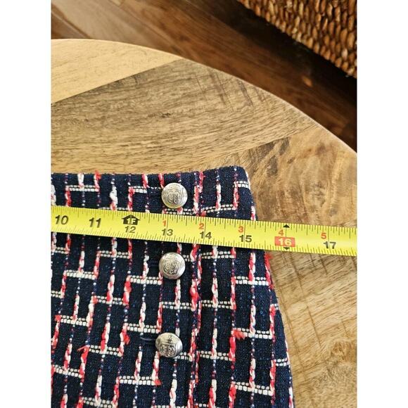 Talbots Petites Tweed Pencil Skirt Women's Size 6P Coastal Nautical Preppy - Picture 5 of 9